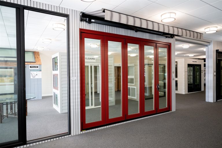 rafael lumber doors windows showroom red doors