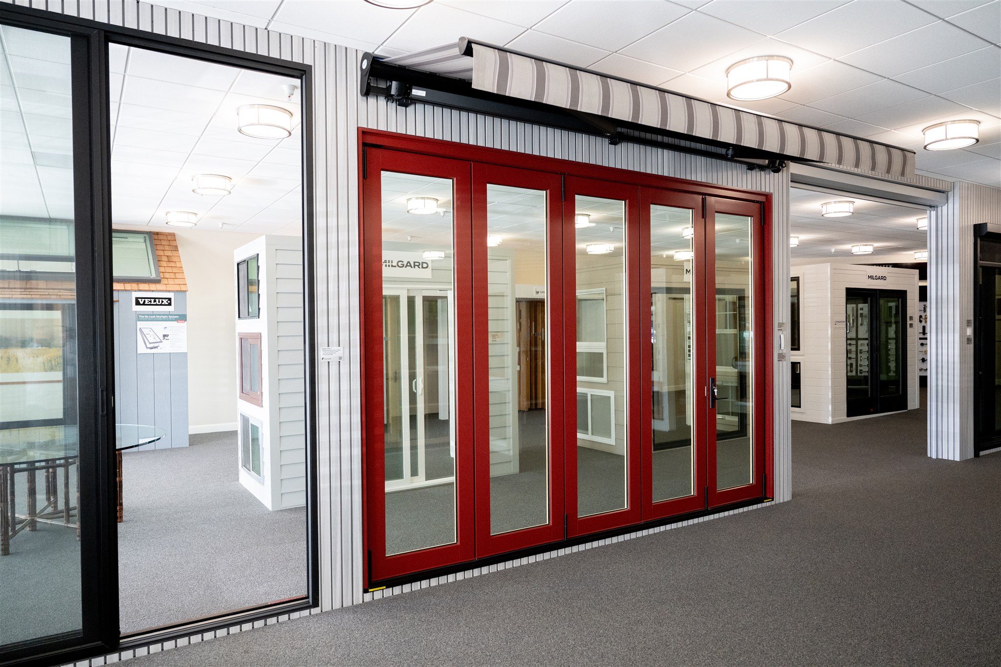 rafael lumber doors windows showroom red doors